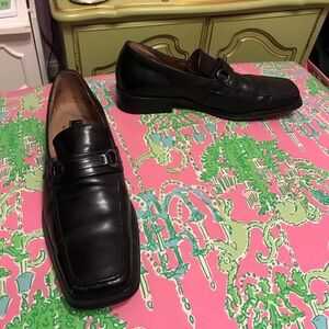 Fratelli mens slip on black dress shoes size 13